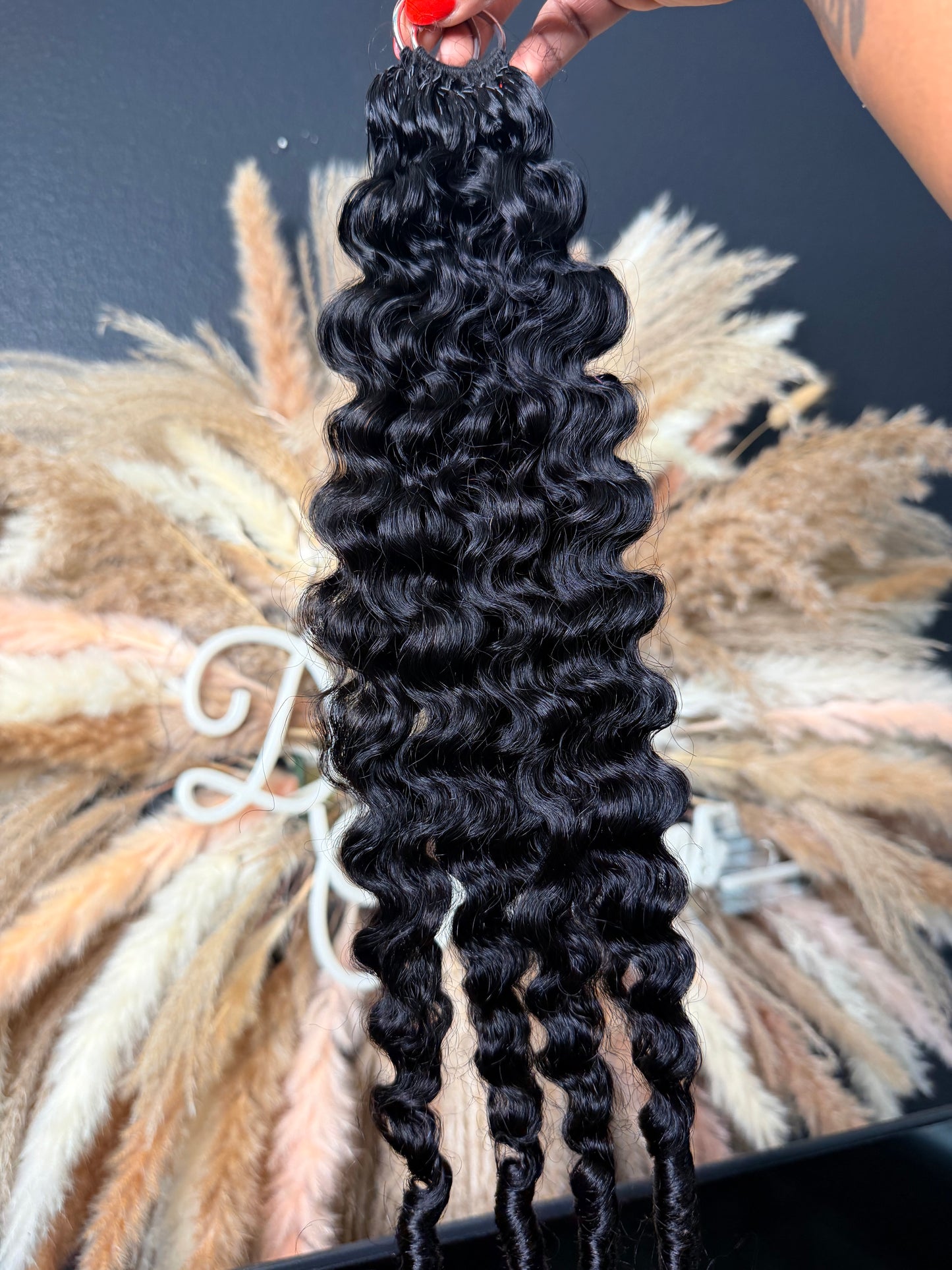 Burmese Curly Feathered Crochet Hair